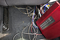 Here's the wiring mess after everything was routed under the panels.